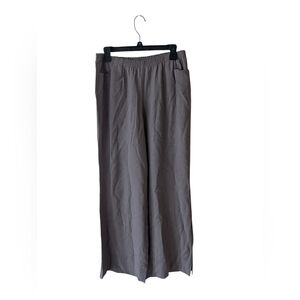 Soft Surroundings‎ Taupe Wide Leg Pull On Tencel Comfy Pants Size Medium